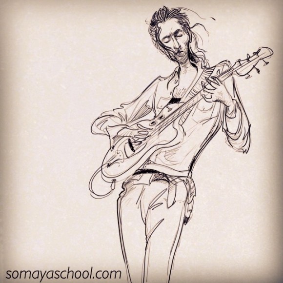 سكتش خطي للفنان هوزير #hozier