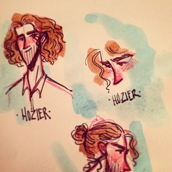 Tiny 1-minute Hoziers. Thank you for a great show tonight @hozier emoji️ #art #cute #animation #cartoon #illustration #characterdesign #design #visdev #visualdevelopment #sketchbook #artistsoninstagram #conceptart #Hozier