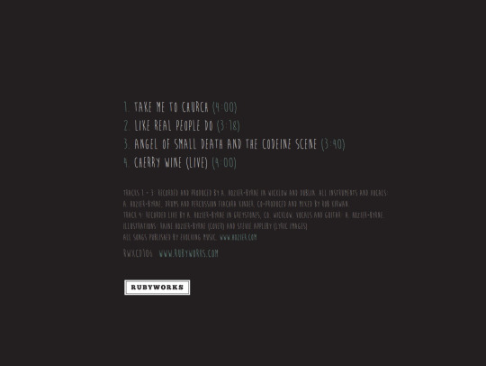 Artwork by Stevie Appleby "Little Green Cars" and Hozier's best friend.