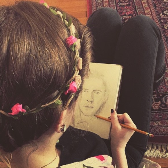 Constantly creatingemoji️ #hozier #progresspic #create #art #easter #spring #flowers