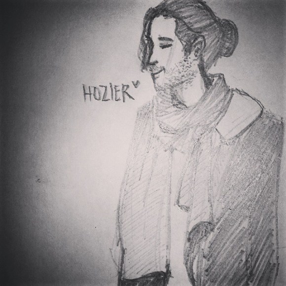 Your songs are a sweet dangerous drug to my soul. Slightly obsessed and curious to your songs. #Hozier #FromEden #sketch #Blues 