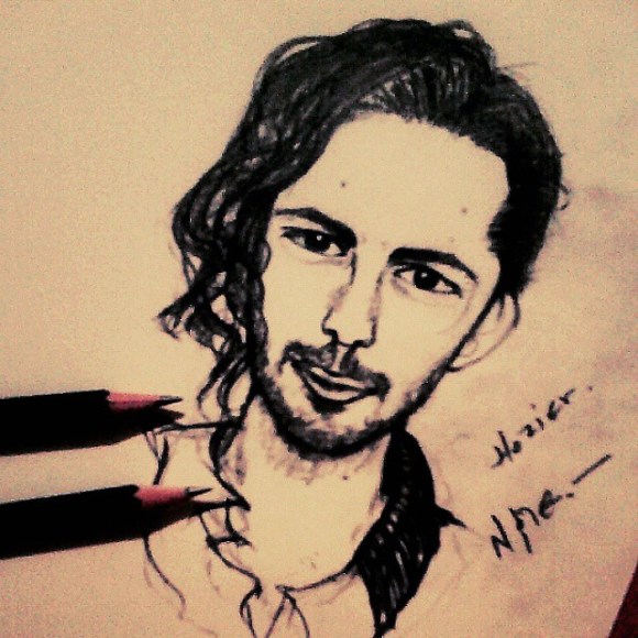 Hozier! emoji #Portrait #Practicing #Music #Hozier #Art. ;) @hozier 