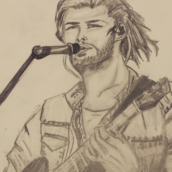 Raise them on rhythm and blues. #Hozier #leadsinger #drawing #art #itried 