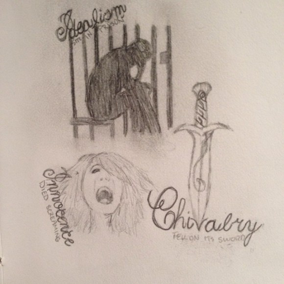 Sketch I did inspired by the song From Eden by Hozier #hozier #from #eden #song #lyrics #innocence #chivalry #idealism #sketch #art #drawing #sword #instalike #instafollow #followforfollow #follow #like #likeforlike #TagsForLikes