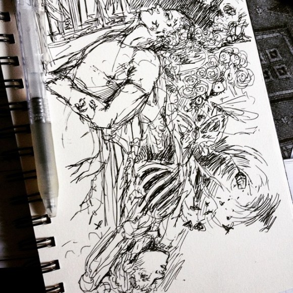 I've been listening to too much Hozier #art #drawing #doodle #sketch #sketchbook #gore #blackandwhite #flowers #hozier #inaweek 4mon Read more at http://websta.me/p/919479799160974869_1467072250#htqMr8gFdE3EuGdG.99